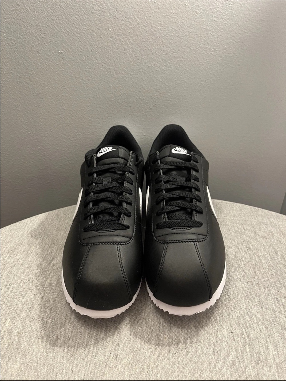 Nike Cortez Black White Sneaker Men's Athletic Shoe Size 9.5 DM4044-001 - Picture 4 of 11